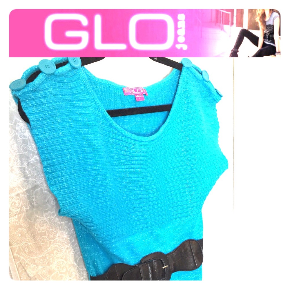 Girl’s Blue Sweater Dress